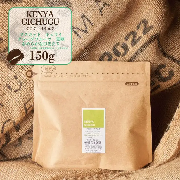 【大川市あだち珈琲】アフリカ＋中米セット 150g×2（豆）