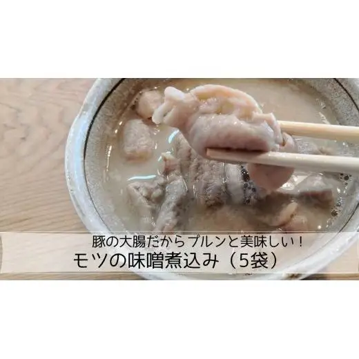 豚の大腸だからプルンと美味しい！モツの味噌煮込み（5袋）