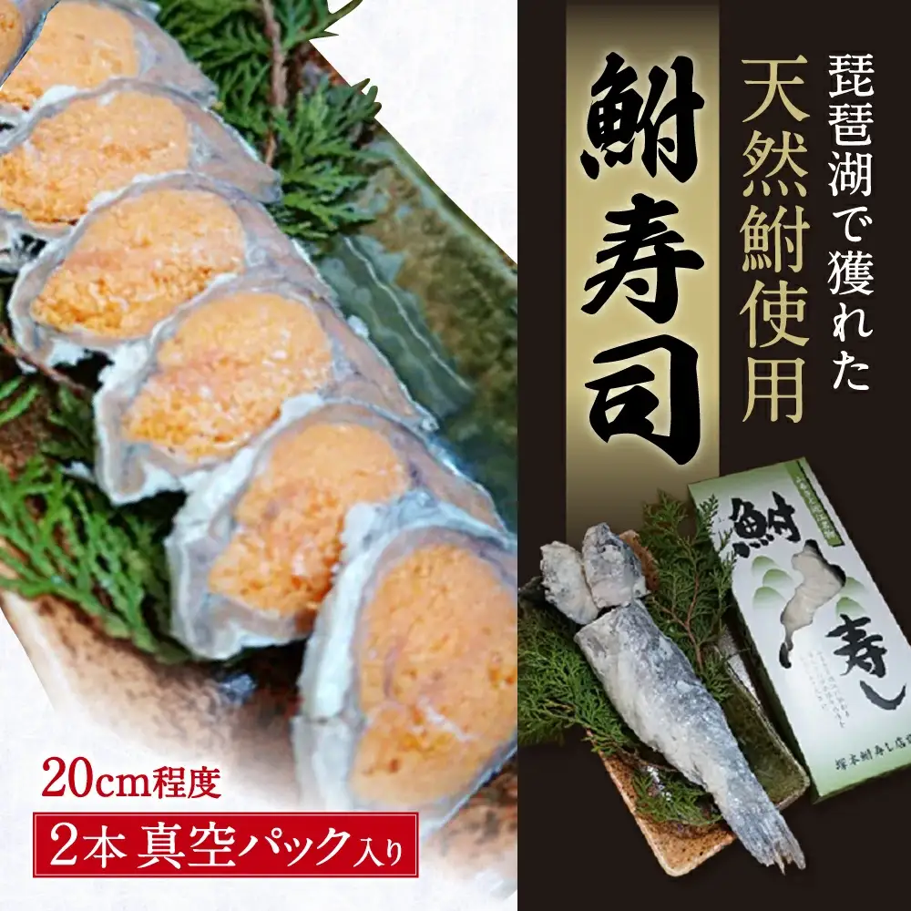 びわこ産鮒寿し 子持ち真空パック入り2本 進物用箱付き 塚本鮒寿し店 滋賀県 東近江市 A32 鮒寿司 鮒寿し 寿司 魚介類 和食 ギフト おつまみ ご飯のお供