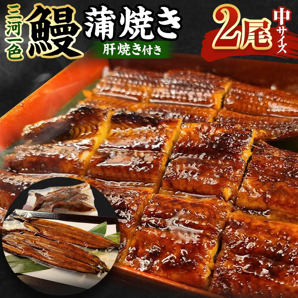 三河一色産 うなぎ蒲焼き 中2尾 うなぎ 鰻 かば焼き タレ付き セット 簡単調理 冷凍