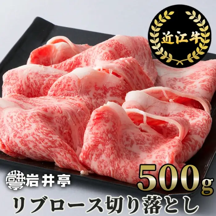 岩井亭 近江牛 リブロース切り落とし500g 高島屋選定品 （株）高島屋洛西店 滋賀県 東近江市 B-H02 近江牛 切り落とし リブロース すき焼き 焼肉 しゃぶしゃぶ 和牛 霜降り A5 500g