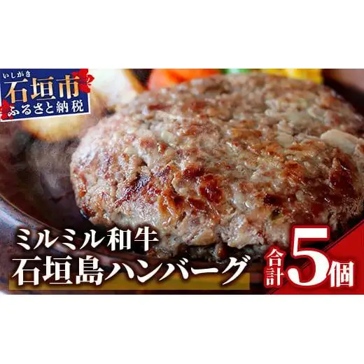 ミルミル和牛 石垣島ハンバーグ 5個入り（合計750g） Z-4