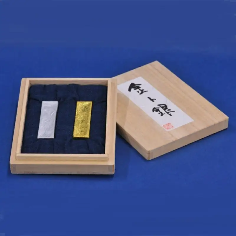 金ト銀の墨 大サイズ / 田辺市 紀州松煙 紀州墨 墨 書道 書道用品 金 銀 【skm018】