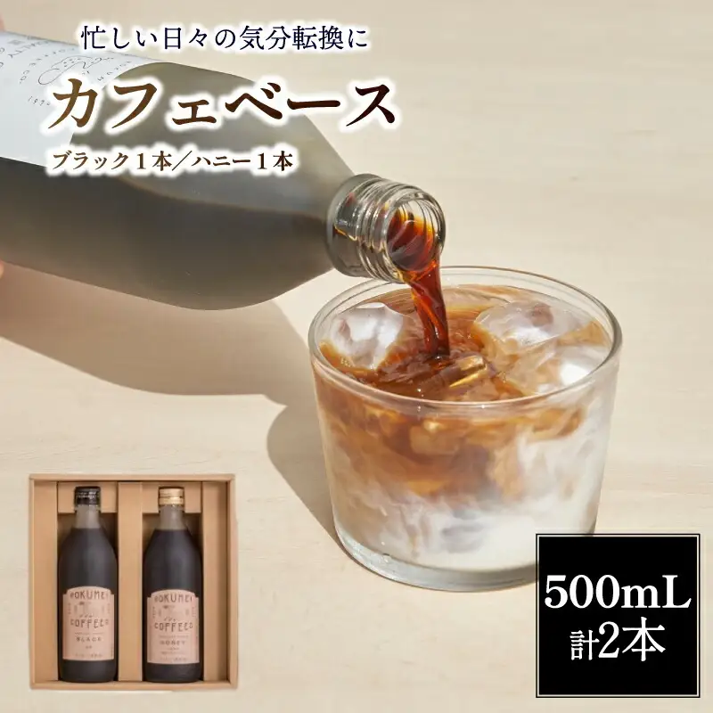 ギフト ロクメイコーヒー カフェベース 2本 スペシャルティコーヒー ミルクを注ぐと本格カフェオレ H-100