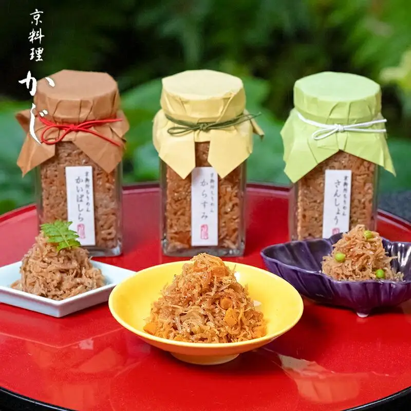 【京料理かじ】京御所ちりめん詰め合わせ(3本×各100g)｜京都 料亭 ご飯のお供 人気