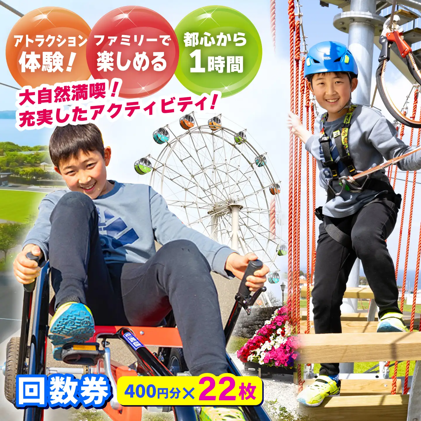 ソレイユの丘 回数券 400円分×22枚【株式会社日比谷花壇】 [AKBO002]