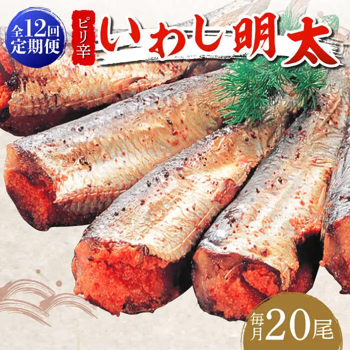 明太子 【全12回定期便】 いわし明太20尾 [ABCJ080] 明太子