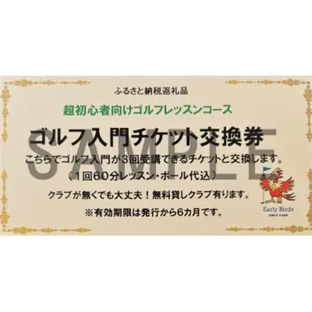 ゴルフ入門チケット_旅行券・チケット ゴルフプレー券 体験チケット _【1297577】