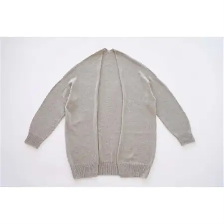 【 MyLien 】カシミヤ・セーブル混ロングニットガウン【フリーサイズ・ベージュ】_装飾品・工芸品 女性・レディース 洋服 _【1259843】