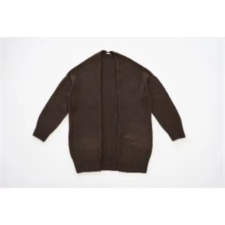 【 MyLien 】カシミヤ・セーブル混ロングニットガウン【フリーサイズ・ブラウン】_装飾品・工芸品 女性・レディース 洋服 _【1259845】