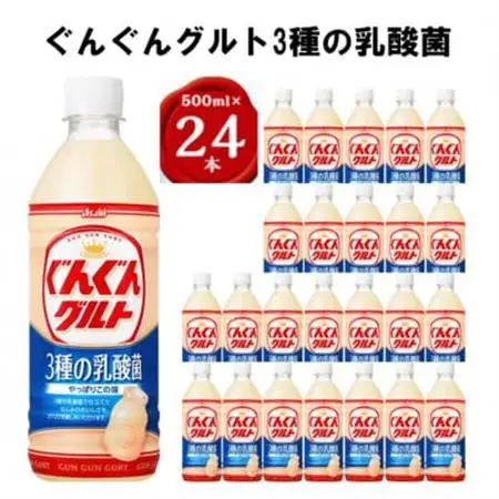 『ぐんぐんグルト』3種の乳酸菌PET500ml　24本_飲料・ドリンク  ジュース _【1335999】