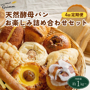 【隔週4回定期便】天然酵母パンお楽しみセット パンパンパンパン