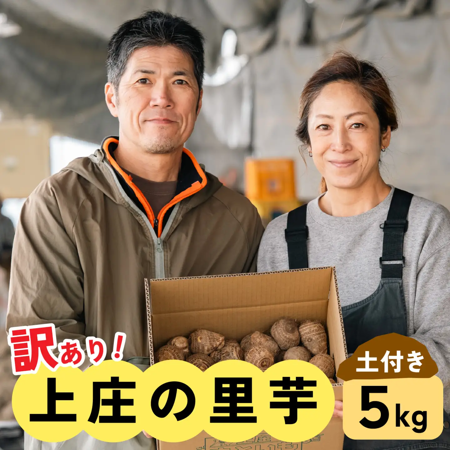 【先行予約】訳あり！上庄の里芋　5kg【土付】【11月より順次発送】
