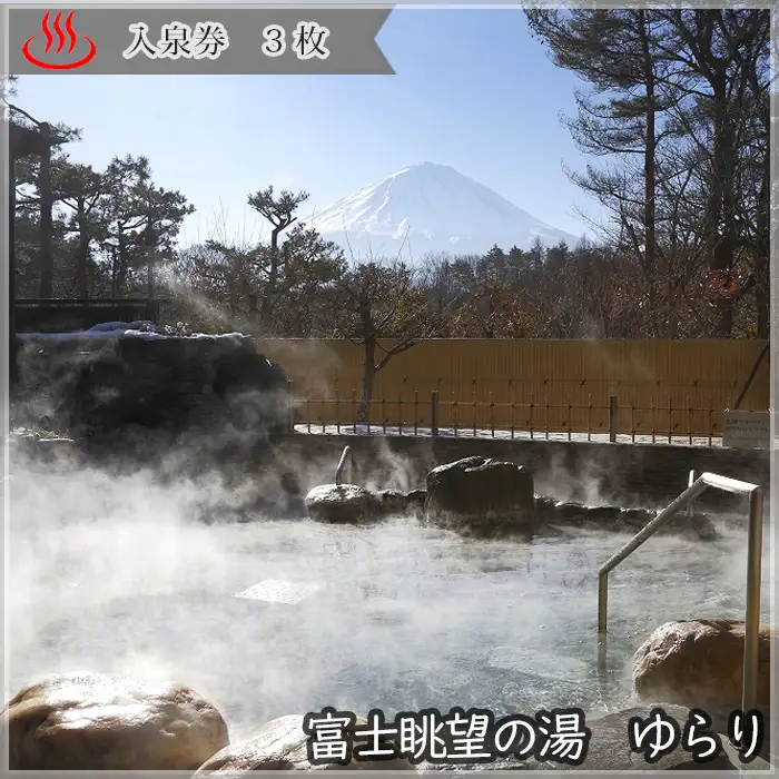 富士眺望の湯 ゆらり 入泉券 3枚 NSL007