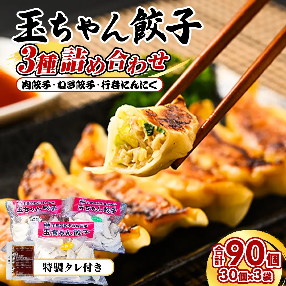 10-16　玉ちゃん餃子3種詰め合わせ