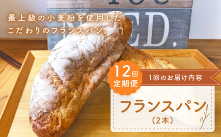 【12回定期便】 フランス パン 2本[CFL025] パン