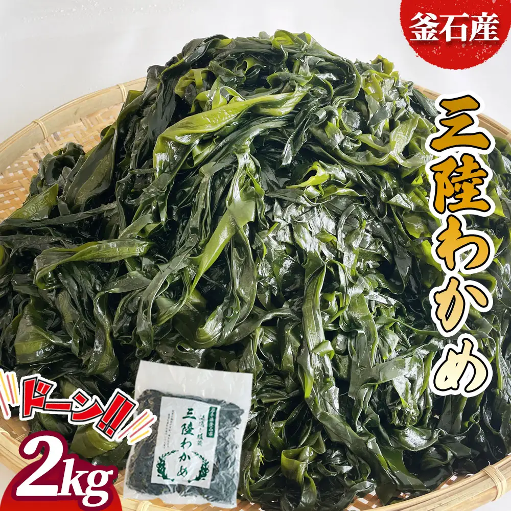 fn-10-036 釜石産三陸わかめ（2kg）釜石振興開発