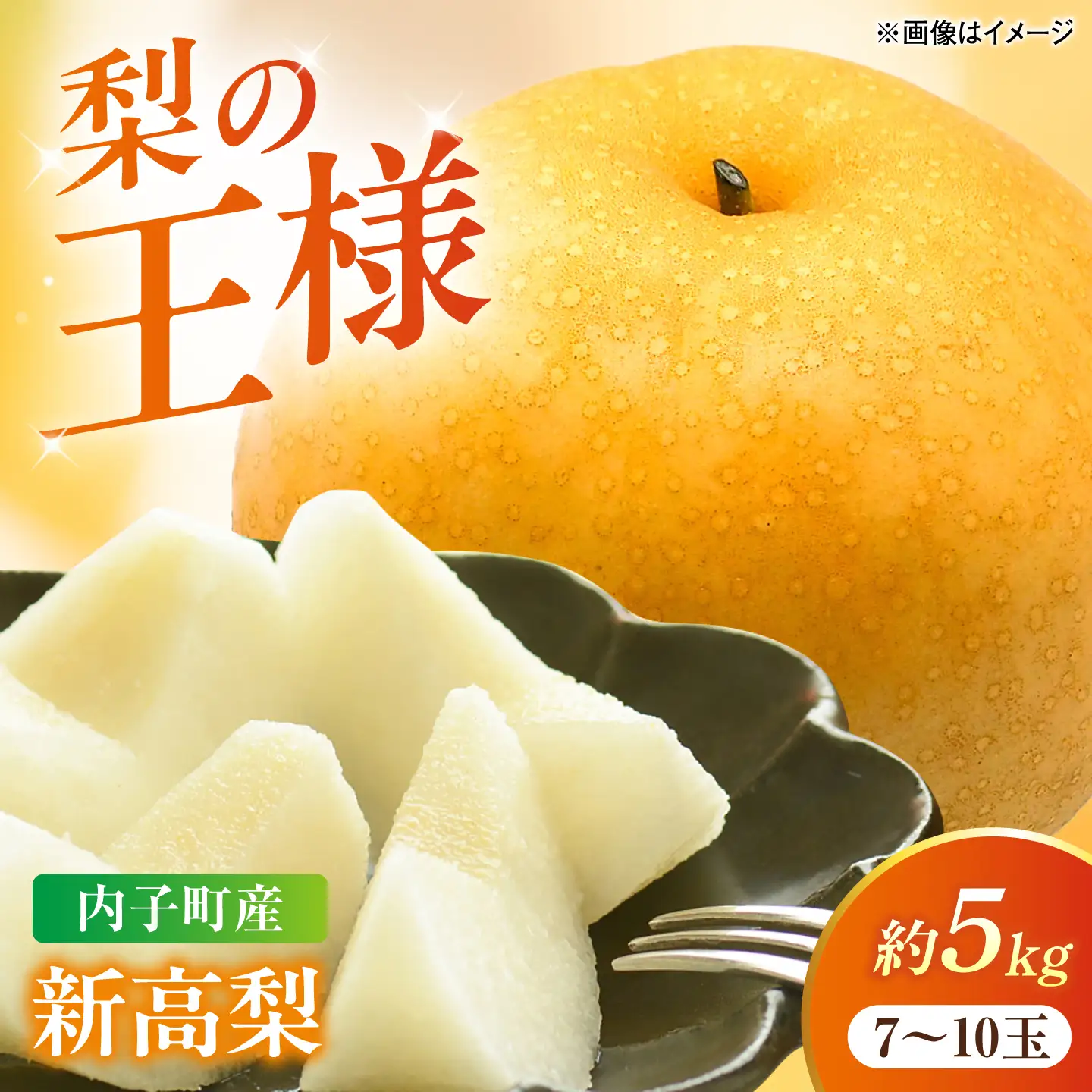 【先行予約】内子町産　新高梨【7-10玉】2026年9月下旬から発送 BKAY021 梨