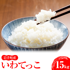 令和５年産 岩手町産いわてっこ15ｋｇ（5㎏×3袋） 