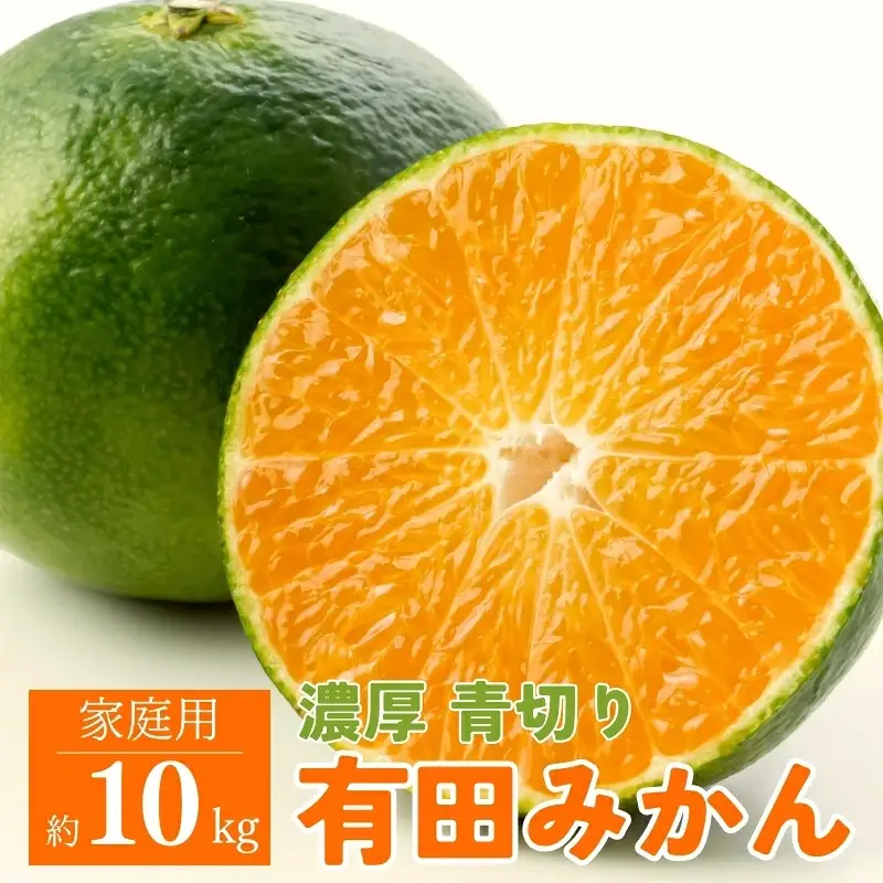 【訳あり・ご家庭用】青切り有田みかん　約10kg+200g(痛み補償分)【2026年9月中旬～10月上旬頃に順次発送予定】【AA90085-ard046D】