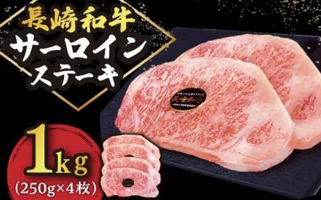 長崎和牛 サーロインステーキ 250g×4【長崎フードサービス】サーロインステーキ [DBL032] 牛肉 焼肉 ステーキ 