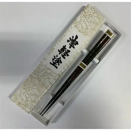 伝統工芸品　津軽塗箸　緑色(唐塗)_装飾品・工芸品     雑貨・日用品 箸 食器   装飾品・工芸品  陶器・漆器 _【1139151】