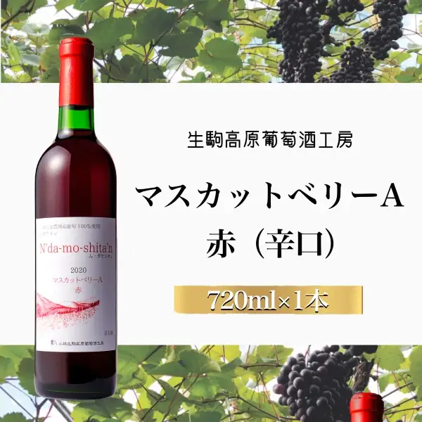 【高原のフレッシュワイン】マスカットベリーA（赤・辛口） 国産ワイン 赤ワイン 小林ワイン 8000円ワイン ギフトワイン