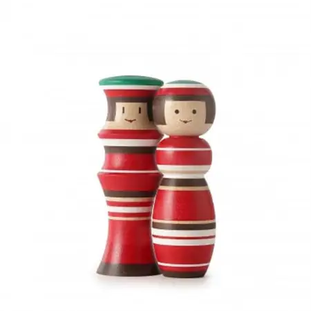 ルビンのこけし(りんご/ペア)_装飾品・工芸品   _【1394905】
