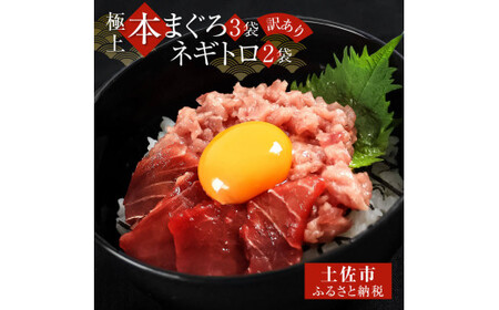【訳あり】本鮪端材切り落とし・ネギトロセット 本鮪切落し100g×3・ネギトロ70g×2  高知県土佐市 【株式会社大熊】 [BQAA030]