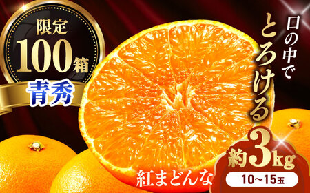 みかん 紅まどんな 青秀 約3kg 10玉-15玉入 フルーツ 果物 みかん BJCG002