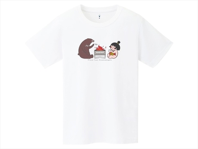 モンベルTシャツ 南足柄市オリジナルデザイン（焚火）＜ホワイト/S＞【 神奈川県 南足柄市 】