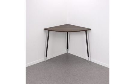【andFREL】FS コーナーテーブル 天板 突板 ウォルナット 幅99cm 奥行67cm 高さ72cm インテリア 家具 おしゃれ シンプル 机 角にフィット コーナー用テーブル 省スペース 作業台 スタイリッシュ 耐久性 ※離島への配送不可