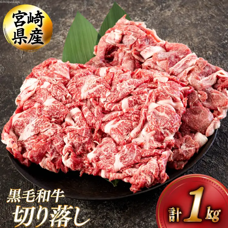 黒毛和牛 切り落とし 500g×2 計1kg