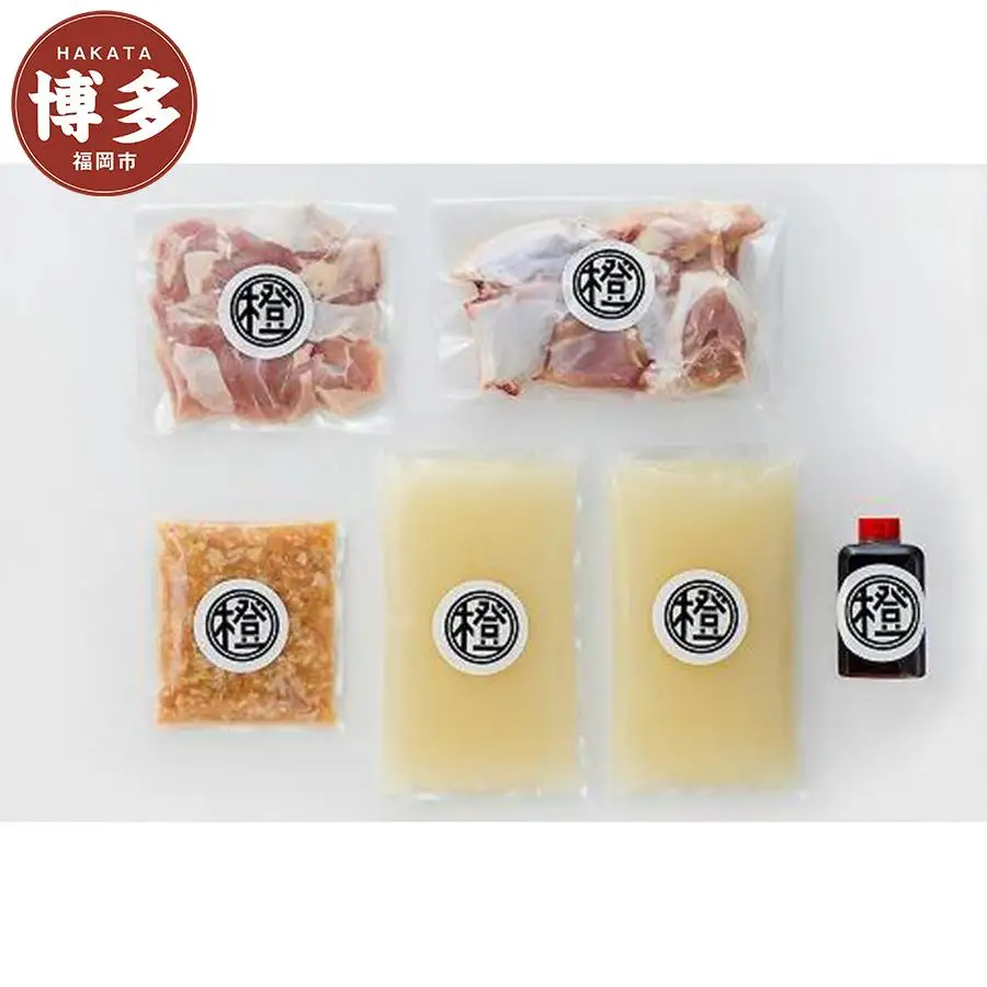 博多 水炊き 水たき セット 3～4人前 | ふるさと納税 水たき 水炊 みずたき 鍋 福岡市 鶏鍋 鶏肉 うどん ポン酢 つみれ 冷凍 人気 ご当地 お土産 スープ付き 便利 おすすめ ランキング お取り寄せ 福岡県 送料無料