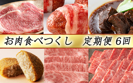 近江牛 定期便 6か月 6回 カネ吉山本 食べつくし定期便 -輝- Y129W 牛肉 ステーキ ハンバーグ ビーフシチュー コロッケ