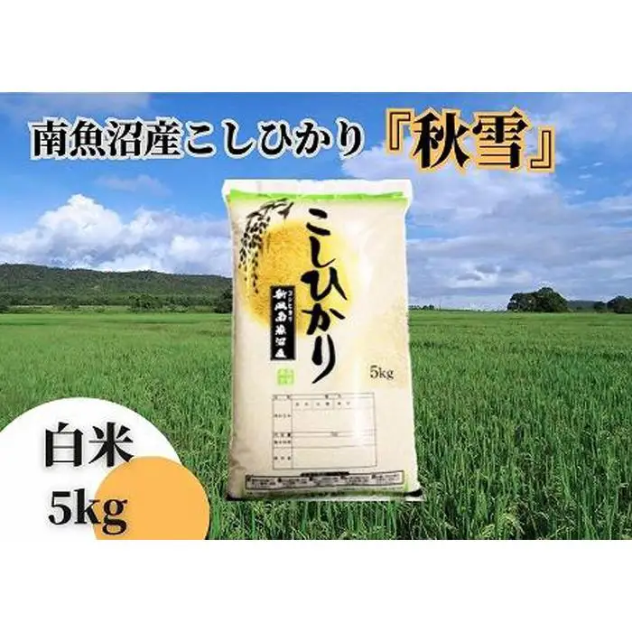 【令和8年 新米予約 全６回定期便】南魚沼産コシヒカリ「秋雪」白米5kg×6回 新潟県の特A地区南魚沼市の美味しいお米【2026年10月上旬より1ヶ月以内に順次発送予定】｜コシヒカリ