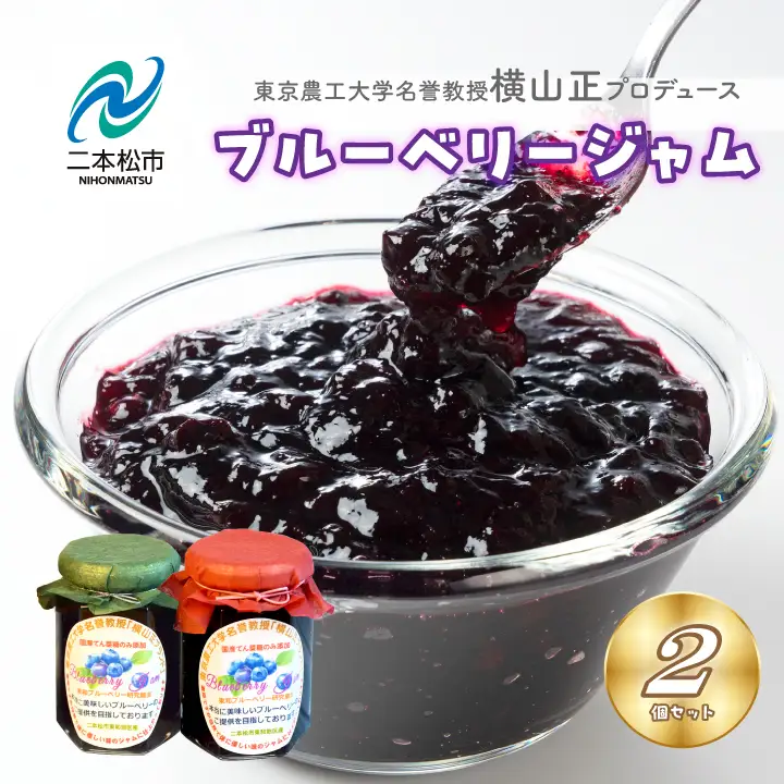 ブルーベリージャム 2個セット ジャム ブルーベリー 朝食 パン セット ギフト 【東和ブルーベリー研究農園】