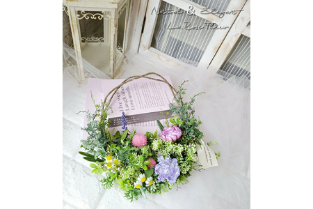 フラワーインテリア ミニハンギング バスケット 1個 [La.Rose Fleur 山形県 高畠町 tk06ayt140030]