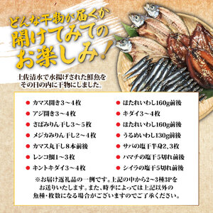 無添加 季節の干物２～３種類おためしセット（ギフト・お歳暮・お中元対応）【R00795】　