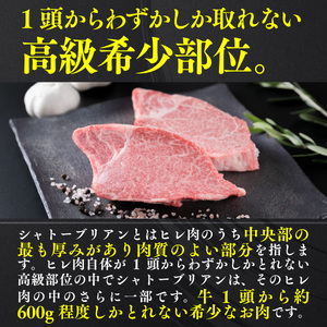 牛肉 シャトーブリアン 博多和牛 1枚 約150g 2枚入 牛肉 [um40azp180001]