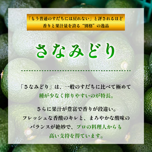 すだち 1kg さなみどり 8月から10月末まで発送 すだち