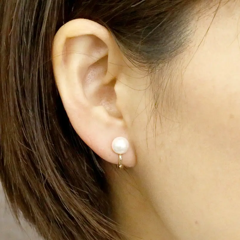  ピアリング 正規品 パール アコヤ真珠 イヤリング 天然石 誕生石 10金 10k ゴールド イエローゴールドK10 宝石 リバーシブル 人気 山梨県 昭和町 送料無料 管理番号190416pir101yi SWAA127