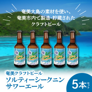 奄美クラフトビール＜ソルティーシークニンサワーエール＞5本セット A126-004