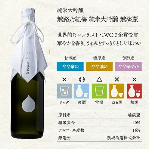 日本酒 【令和7酒造年度全国新酒鑑評会 金賞受賞】 越路乃紅梅 越淡麗 かたふね 純米大吟醸 720ml 2本 セット お酒 おすすめ 酒 ふるさと納税 新潟 新潟県産 にいがた 上越 上越産