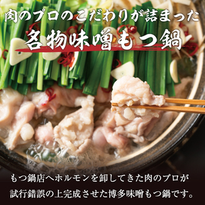 【ふるさと納税】博多味噌もつ鍋 3～4人前セット [a9436] 株式会社Meat Plus ※配送不可：離島【返礼品】添田町 ふるさと納税