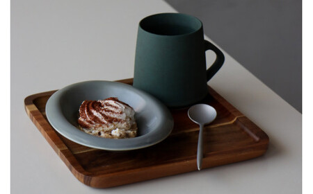 有田焼 with glaze Oval Bowl Sサイズ グレー2色セット オーバル デザート皿 スイーツ皿 お皿 ボウル 小鉢 楕円 食器 灰色 山忠 A24-74