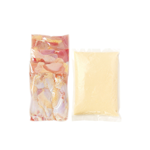 中村農場　濃厚白湯鍋セット 鍋 白湯鍋 セット 濃厚白湯スープ 軍鶏 モモ ムネ そで カット手羽元 甲斐路軍鶏 中村農場 山梨県 北杜市 [h024]