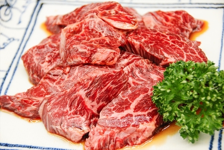 （冷凍） 国産牛100％ ハンバーグ 600g 特製たれ漬け ハラミ 300g ／ 歩商事 焼肉 自家製タレ 贈答用 ギフト お弁当 奈良県 田原本町
