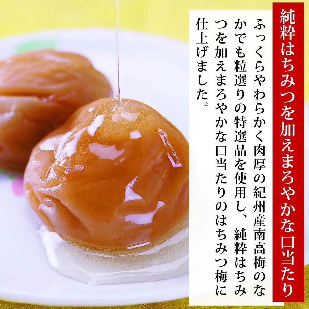 特選　紀州南高梅「白梅の里」はちみつ　600g　sekifz026B【sekifz026B】