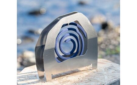 キャンプ 雑貨 蚊取り線香ホルダー KAKU シルバー キャンプ